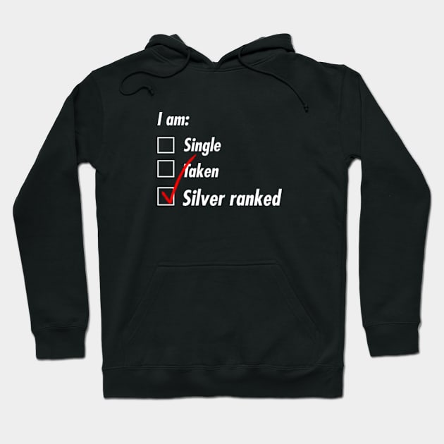 Single Taken Silver Hoodie by TeEmporium